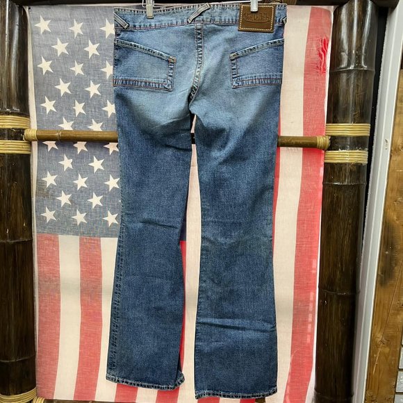NWOT Von Dutch denim jeans Trouser pants runs like a 33 slight damage rare find - Picture 2 of 6